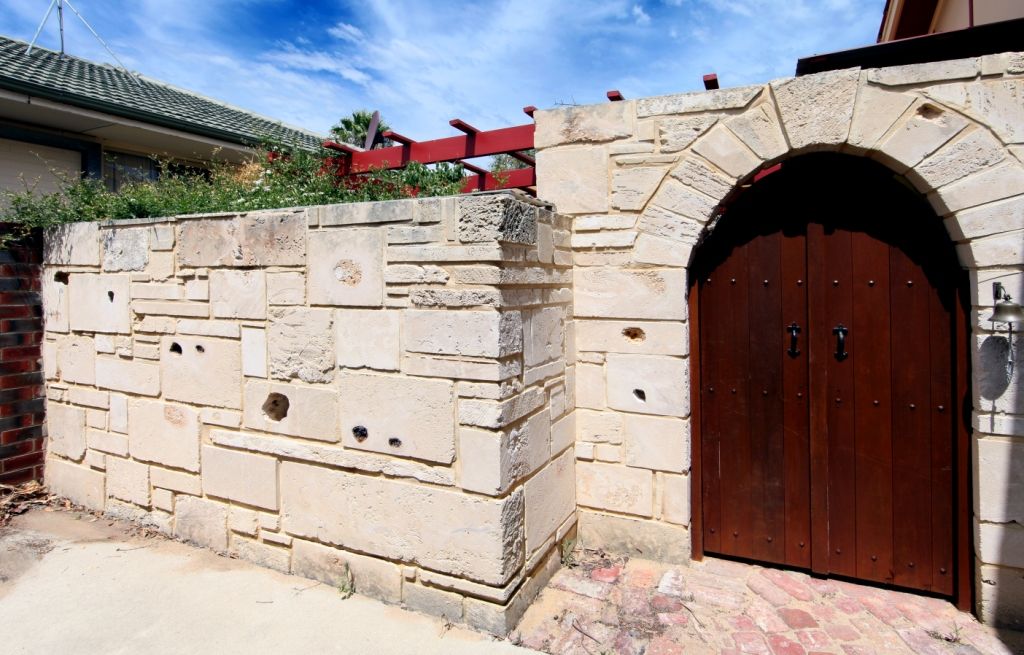 Limestone walls